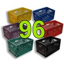 Rectangle Milk Crate (Any Color) -FULL PALLET of 96